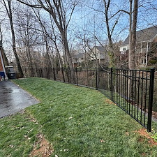 Full-Landscape-Renovation-Retaining-Wall-Replacement-Black-Aluminum-Fence-Installation-in-Winston-Salem-NC 3